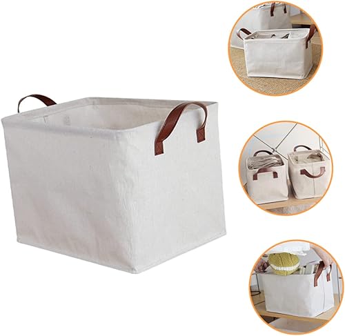 Miniatura 9 de Zerodeko Cestas de lavandería plegables para ropa sucia, cestas plegables de tela, cestas de organización para estantes, almacenamiento de ropa,