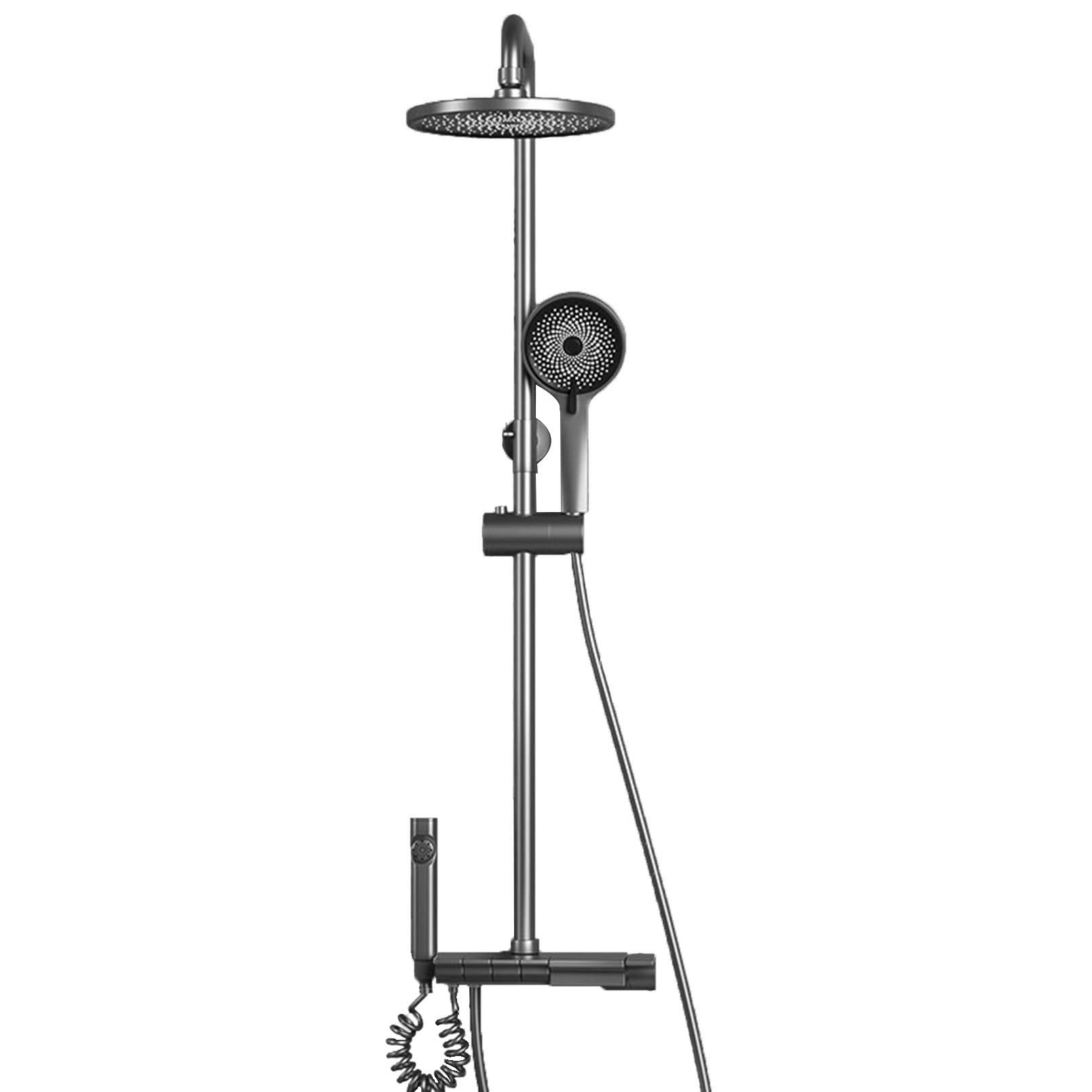 Pommeau de douche effet pluie haute pression 4 modes avec jet lavant pour carrelage