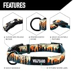 Wolfgang Heavy Duty, Adjustable Dog Collar with Quick Release Nylon Buckle for Walking & Training, Overland Print, Medium - Image 3