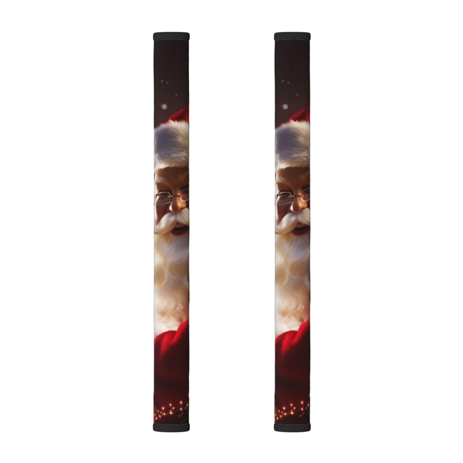 Vgfjhndf Christmas Santa Claus Refrigerator Door Handle Covers 2-Pack, Printed Protect And Decorate For Fridge Ovens Dishwashers
