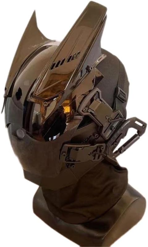 Cyberpunk Mask, Futuristic Techwear Helmet Cool Cyber Mask, Cool Mask Cosplay Accessories Halloween Full Face Mask