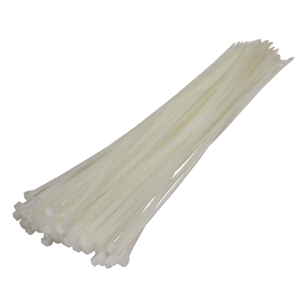 All Trade Direct 1000 X White Cable Ties 300Mm X 4.8Mm Zip Tie Wraps Bases All Sizes Stocked