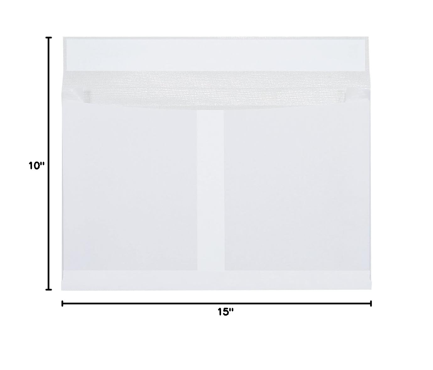 Ship-Lite Quality Park SLE10152WS Ship-Lite Reinforced Paper Expandable Envelope, 15" Length x 10" Width x 2" Height, White (Case of 100)
