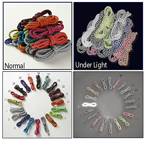 GIVBRO Lacci catarifrangenti rotondi per scarpe da...