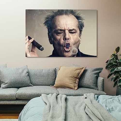 Jack Nicholson Cigar Rings Poster Decorative Painting Canvas Wall Art Living Room Posters Bedroom Painting 16x24inch(40x60cm) - Image 7