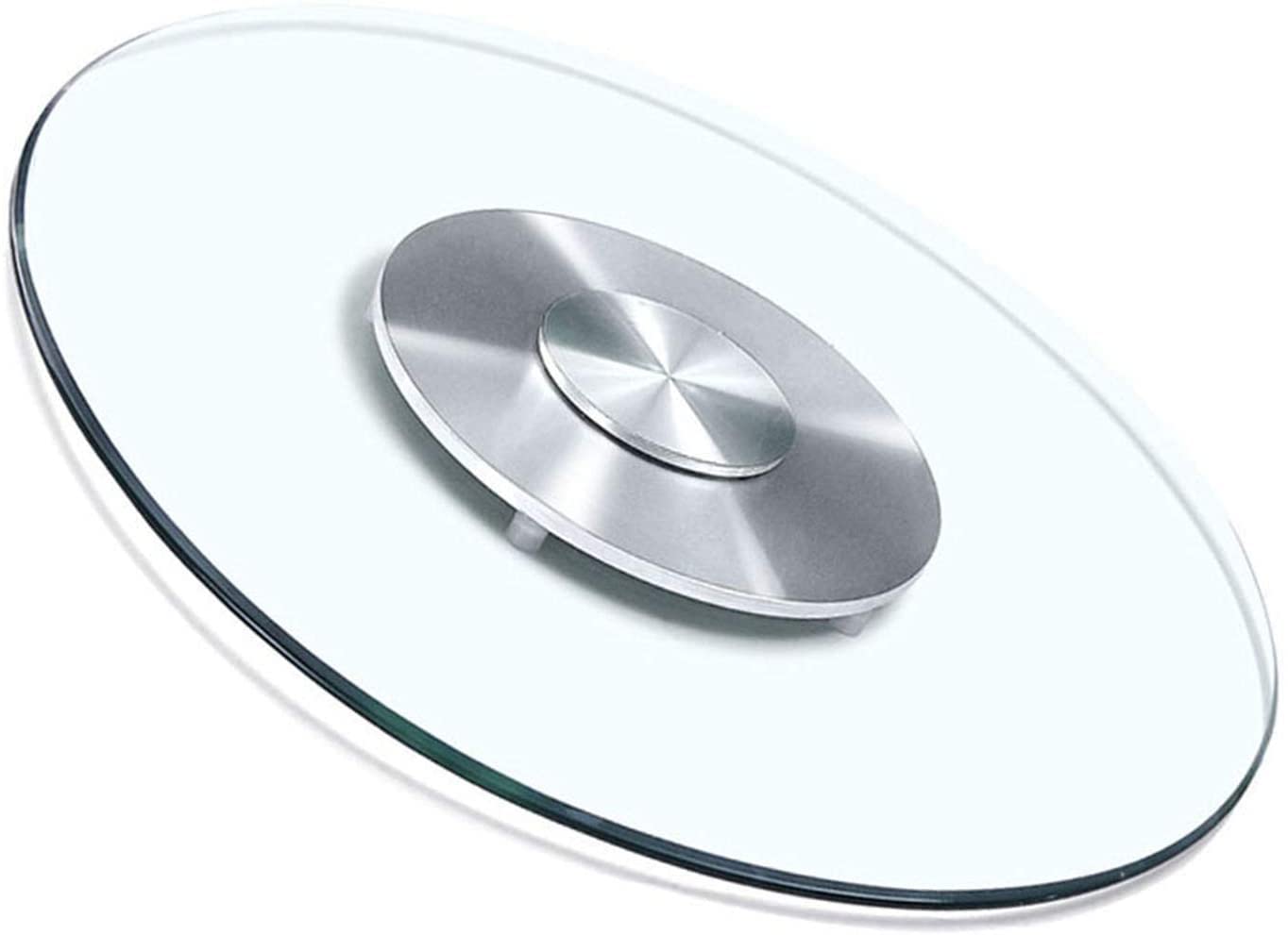 Plateau tournant en verre 70cm grand plateau de service rotatif