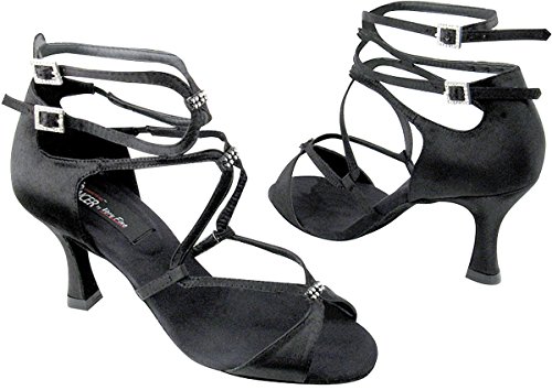 Women's Ballroom Dance Shoes Tango Wedding Salsa Shoes CD2175EB Comfortable-Very Fine 3" [Bundle of 5]4