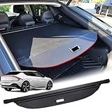 Volcaner Cargo Cover for Kia EV6 Accessories,Leather Retractable Rear Trunk Organizer Trunk Cover Pr