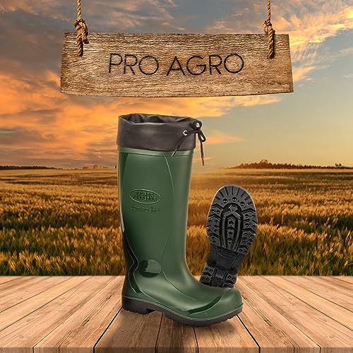 Bota Galocha Calfor Verde Proagro Com Polaina (44)