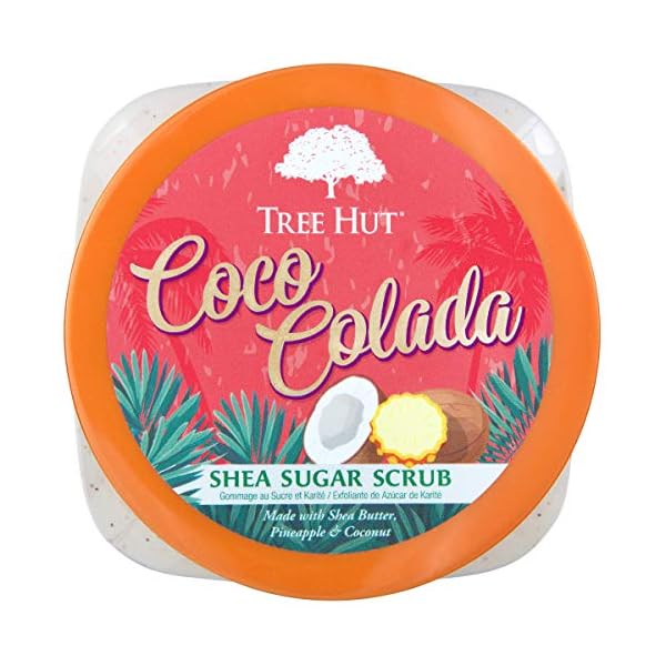 Tree Hut Shea Sugar Scrub Coco Colada, 18 oz, Ultra Hydrating and Exfoliating Scrub for Nourishing Essential Body Care