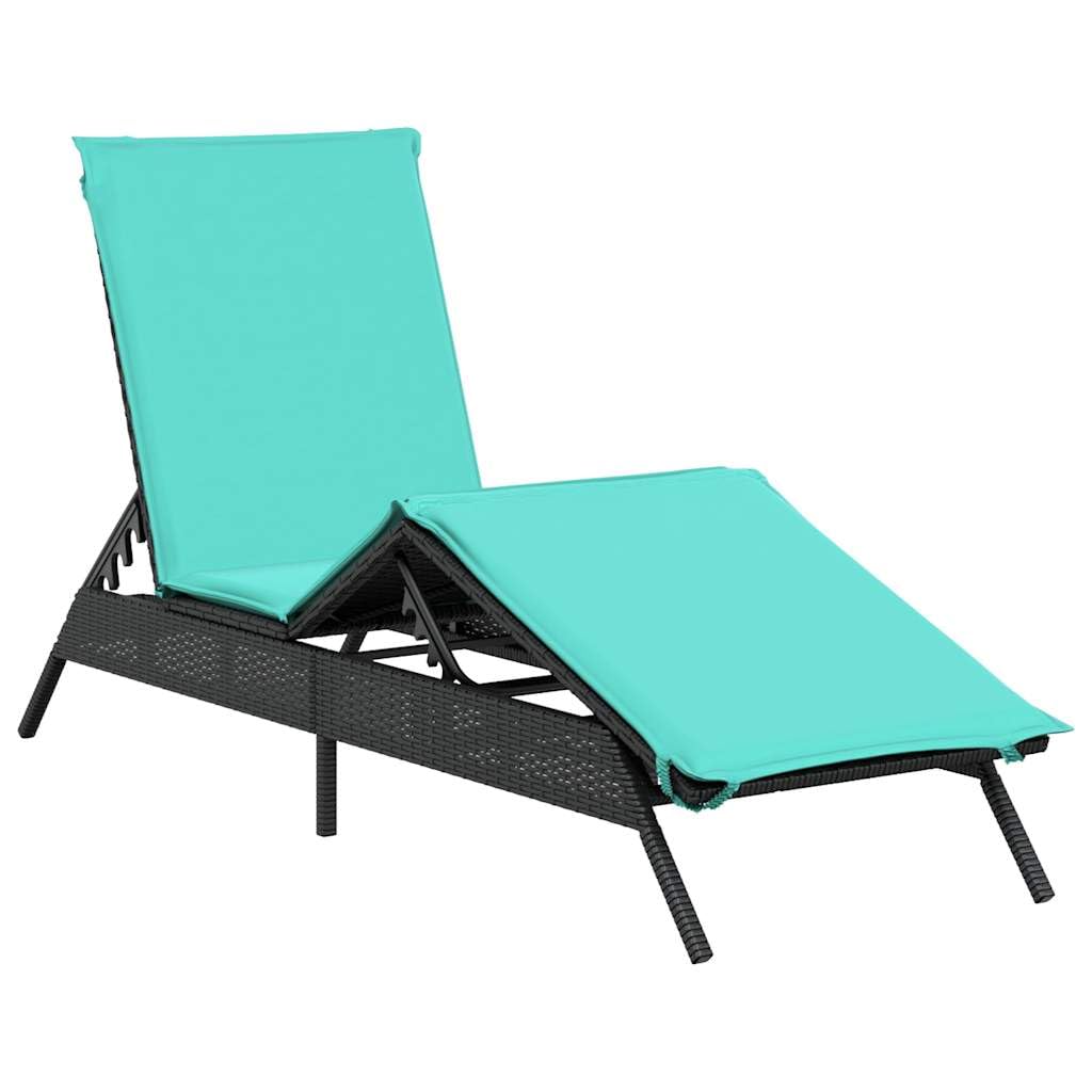 Chaise longue de jardin pour terrasse et balcon relax avec dossier réglable