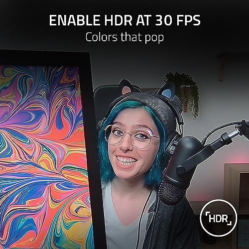 Razer Kiyo Pro Webcam for Streaming, Gaming, Video Calls: Full HD 1080p 60FPS - Adaptive Light Sensor - HDR Enabled - Wide Angle Lens with Adjustable FOV - Works with OBS, Xsplit, Twitch, Zoom, Teams by Razer - Image 4
