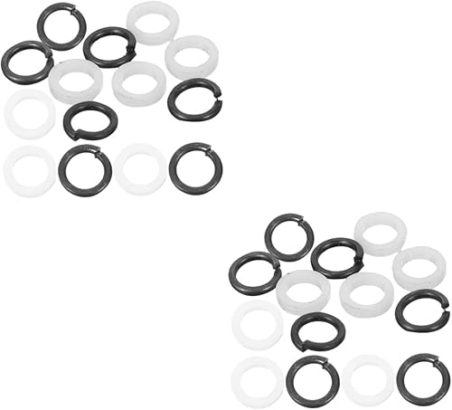 ERINGOGO 48 piezas de metal cuñas clavijas guitarra eléctrica Junta plástico accesorios metal guitarra arandela sintonizador espaciador afinador de