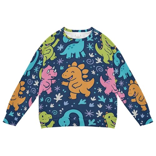 JUNZAN Hip- Pigeon Gray Big Boys Hooded Sweatshirt Crewneck