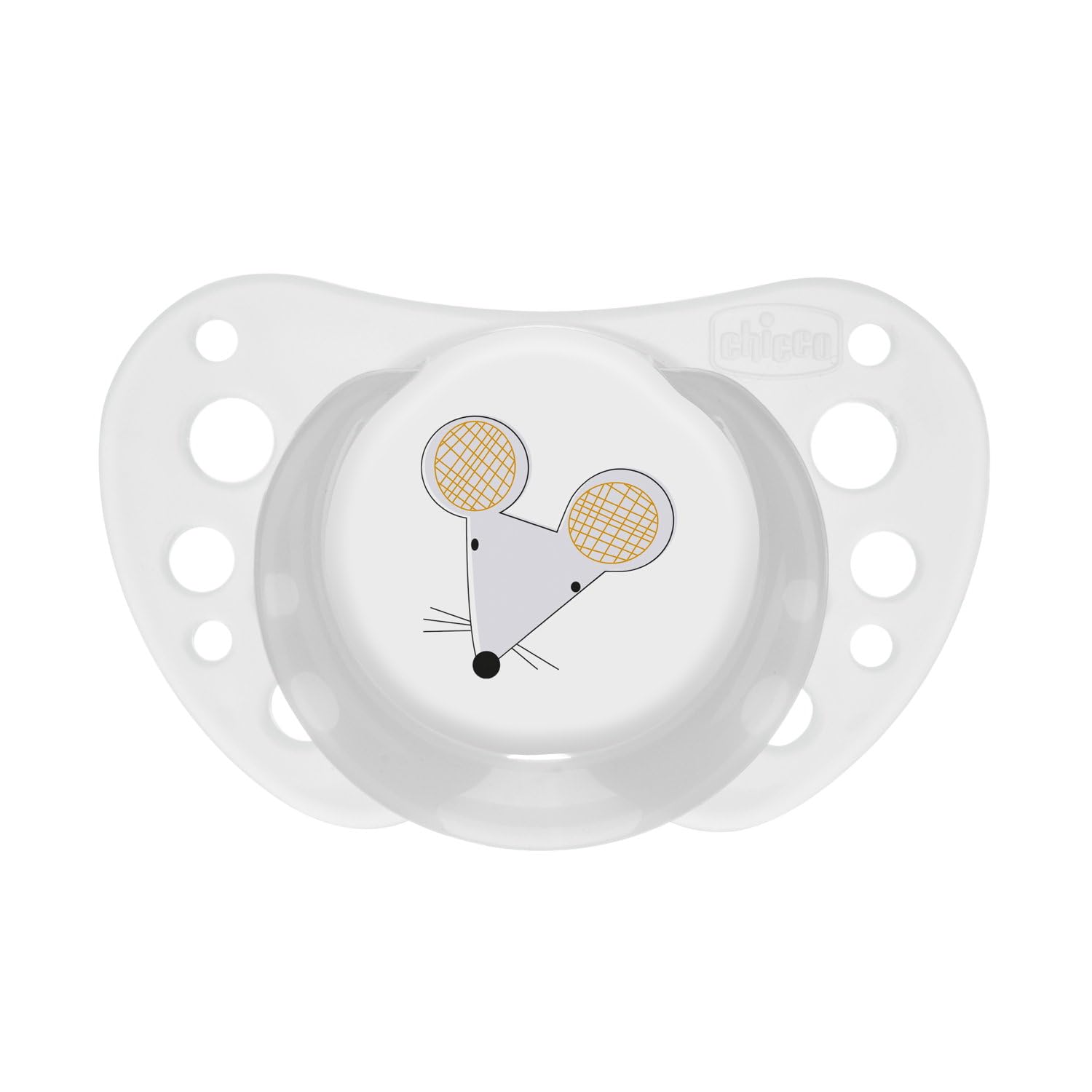 Chicco PhysioForma Succhietto Air Grigio Lumi, Ciuccio 16-36 Mesi, Si Illumina Al Buio, Tettarella in Silicone, Anatomico E Funzionale, Supporta la Respirazione Fisiologica, Grigio, 2 Pezzi