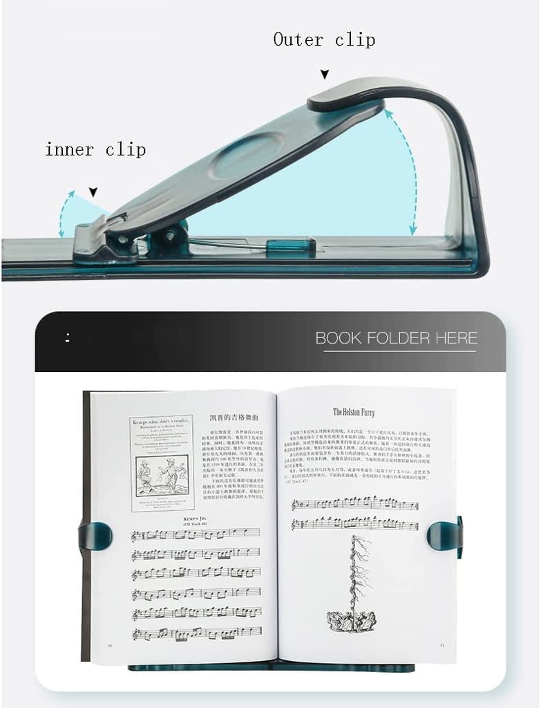HSF Leggio per spartiti Leggio for spartiti Leggio for Libri da Tavolo Multifunzione Angolo Regolabile Musica Portatile Tand Leggio per spartiti (Color : Frosted Black 1)