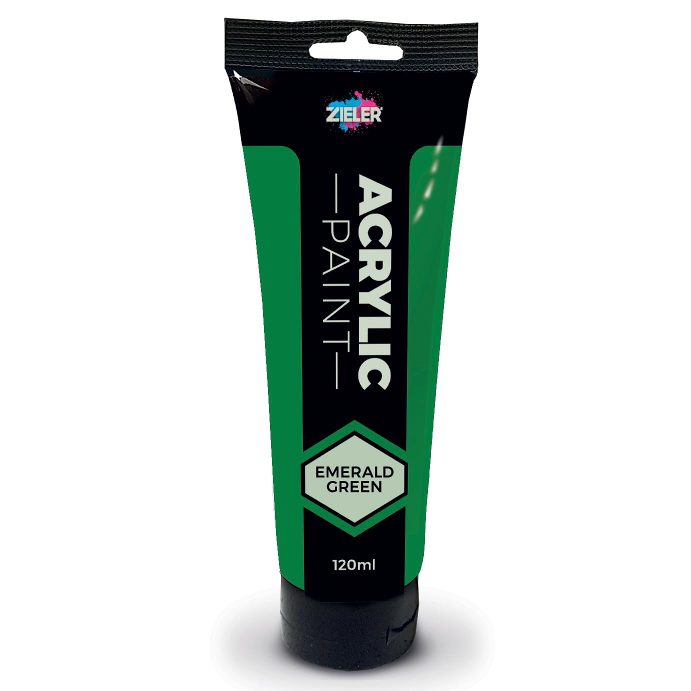 Zieler Emerald Green Acrylic Paint | 120ml Easy Squeeze Tube