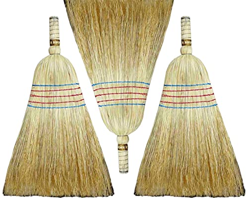 Reisstrohbesen Süpürge Strohbesen Natur extra - 5 Naht (L: 68cm, B: 29cm) thumbnail