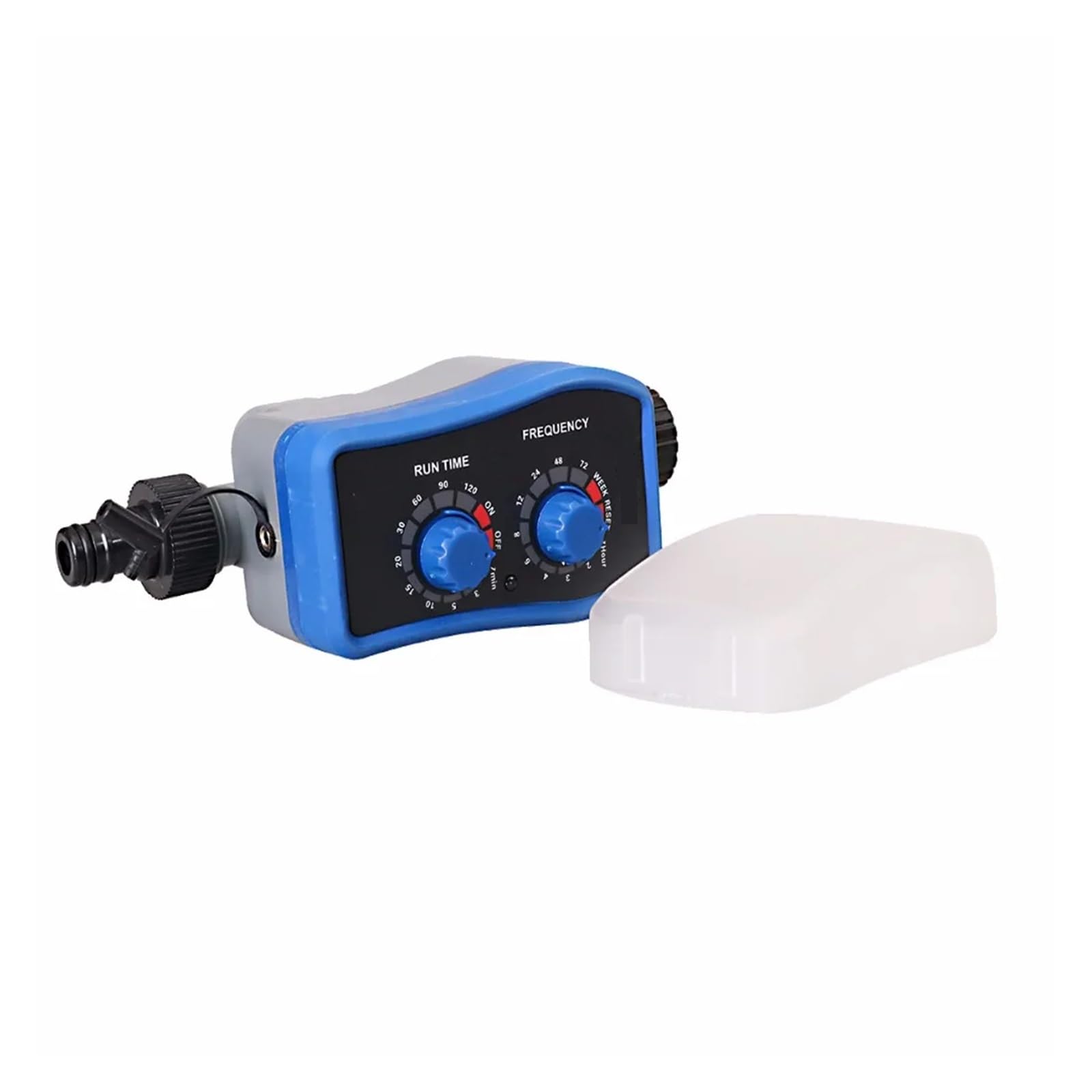 NURII Timer for irrigazione Domestica, valvola a Sfera da Giardino Irrigazione Elettronica Automatica da Giardino Timer for irrigazione a Due quadranti con Foro for sensore Pioggia