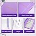 Check Registers for Personal Checkbook, Double Spiral Check Register Book, Budget Planner with Check Register for Personal and Work, 5.8'' x 8.3'' - Purple