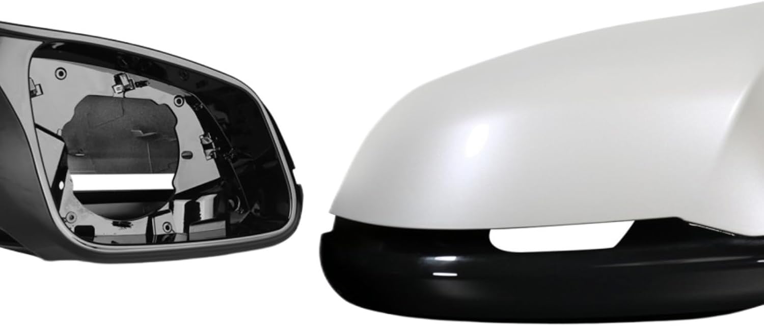 1 2 3 4 Series F20 F21 F22 F23 F30 F31 F32 F33 F35 F36 X1 E84 M2 F87 ABS/ABS+Carbon Fiber Mirror Cover No Compatible With BMW(Mineral White)