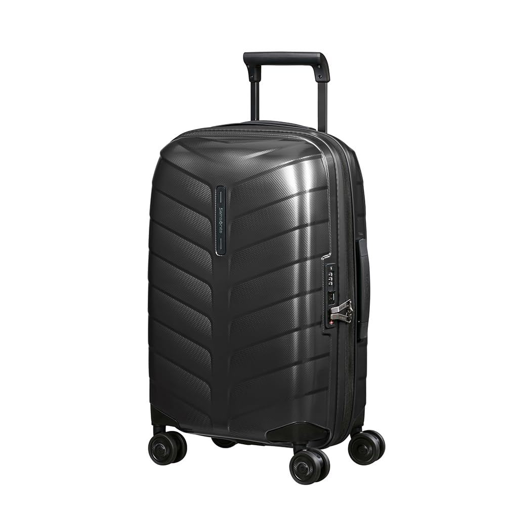 Samsonite Attrix - Spinner S, Bagages à Main Extensibles, 55 cm, 38/44 L, Noir (Anthracite)