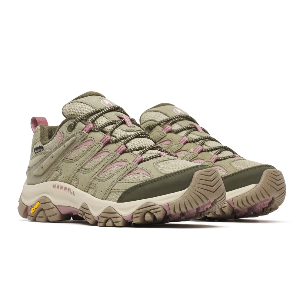 MERRELL Moab 3 GTX wasserdichter Wanderschuh für Damen, Olivgrün, 41 EU