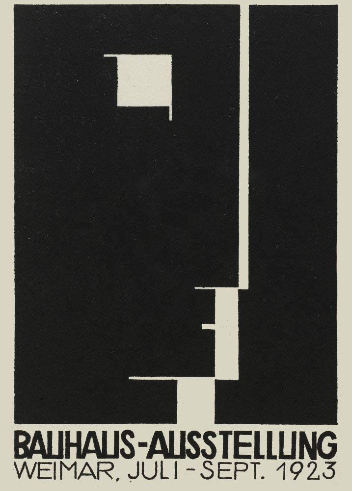 RPW Roystone Print Works Vintage Bauhaus 'The 1923 Weimar Exhibition', Germany, Herbert Bayer, Reproduction 200gsm A4/A3 Vintage Bauhaus Poster (A3)