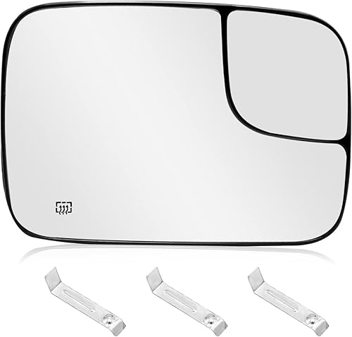 Espejo de repuesto de punto ciego para Dodge Ram 1500 2500 3500 2006 2007 2008 Vista lateral convexo calefactable de cristal del conductor lado