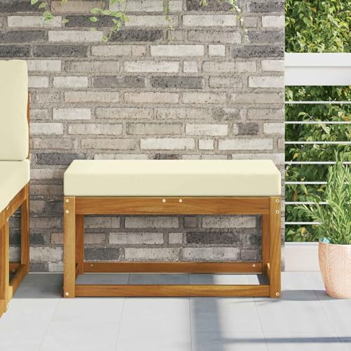 Coussin d'assise extérieur crème antidérapant et imperméable - 2