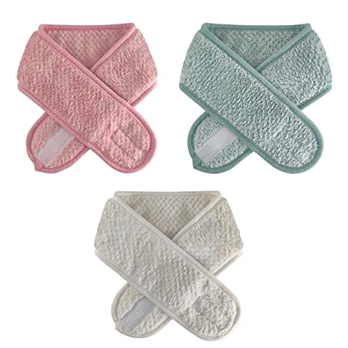 Schminken Haarband Winter Stirnband Damen Kosmetik Stirnband Dusche Gesicht Stirnband Frottee Haarband für Sport, Yoga, Washen, Spa Kosmetik Stirnband Frottee für Gesicht Waschen Make-up Cover