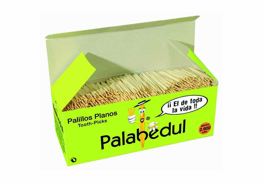 Palillo higiénico plano a granel pack de 5 cajas de 2600 palillos
