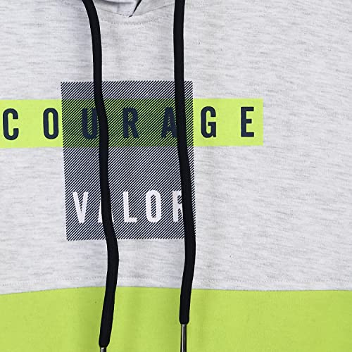 Image of Alan Jones Clothing Boy's Cotton Hooded Neck Sweatshirt Grey