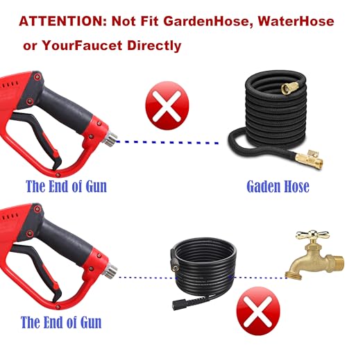 High-Pressure Daily Use Pressure Washer Gun with Replacement Wand Extension for Cleaning Cars and Driveways
| Versatile