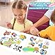 CAYUDEN Diamond Painting Aufkleber, 60pcs 5D Diamant Painting Stickers Bilder Kinder Diamond Stickers Kit Kinder Mädchen Tiere Diamant Malerei Aufkleber Diamant Kunsthandwerk Kit für Kinder 6 8 10 12