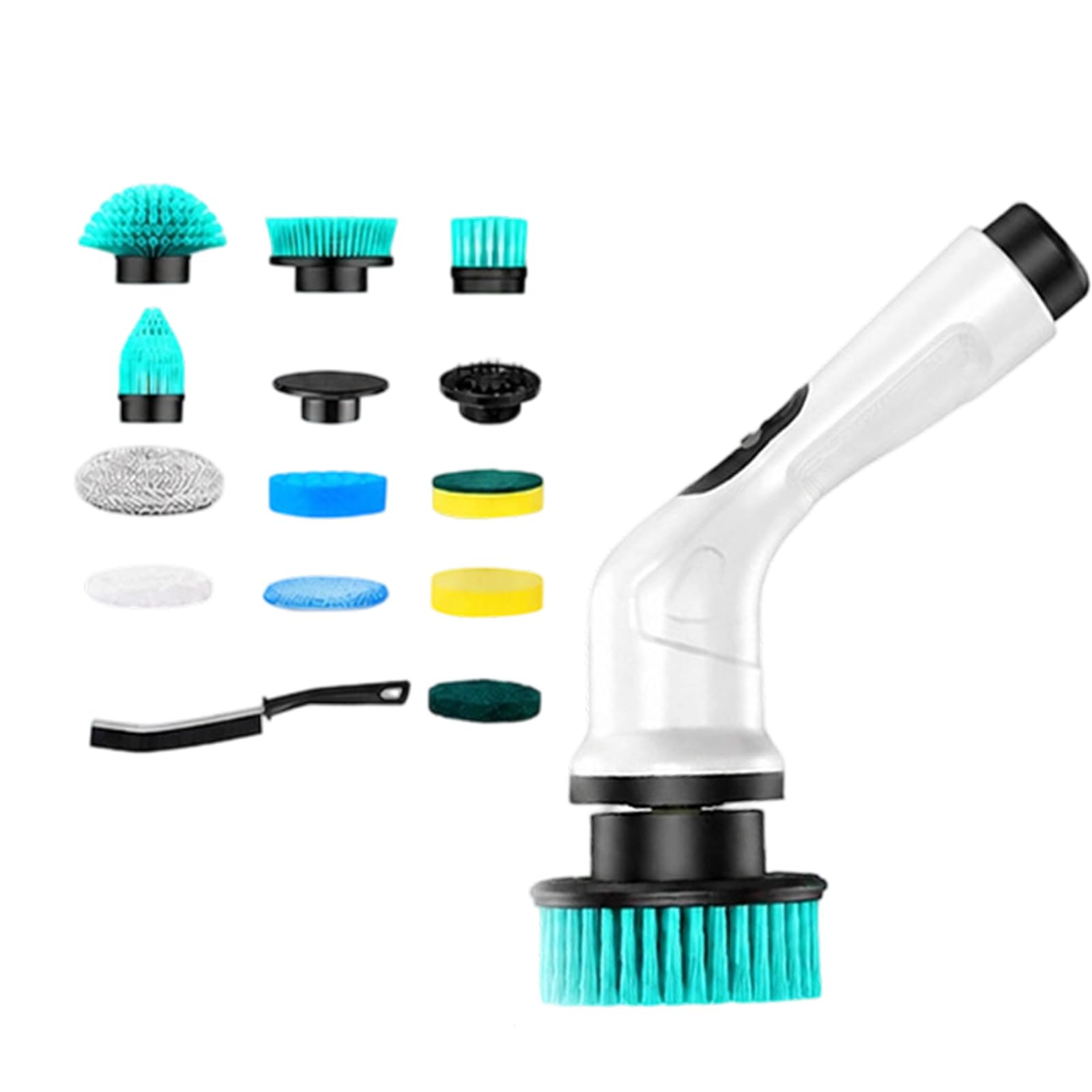 Pangboer B Kitchen Scru Brush Cordless Electric Power Cleaner, Rechargeable 2000Mah Attery, 2 Speeds, Extendable Handle, Sink Floor Power Scrubber Athroom Tu Grout Cleaner Cordless Home