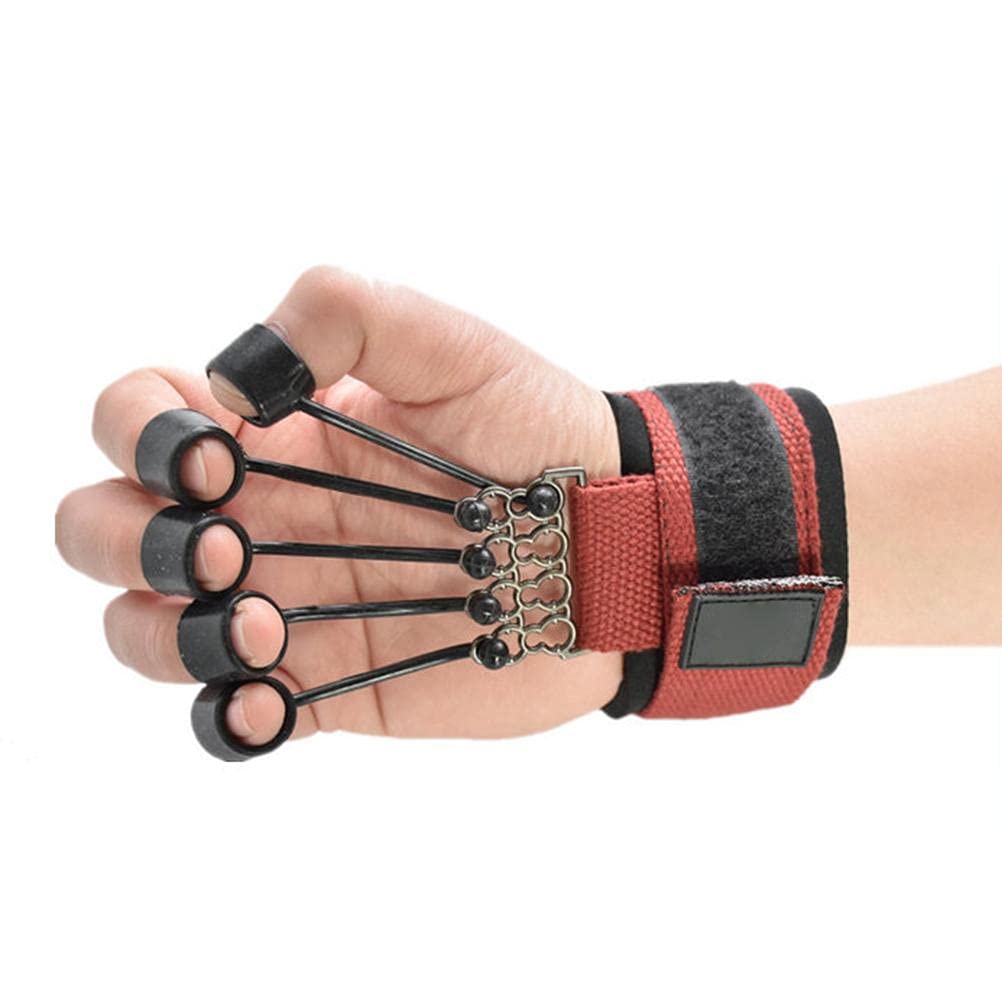 Alomejor Extensor de Dedos y Manos con Banda de Resistencia – Ejercitador para Fortalecer Extensión y Flexión de Dedos, Muñecas y Antebrazos – Ideal para Rehabilitación Física, Ent