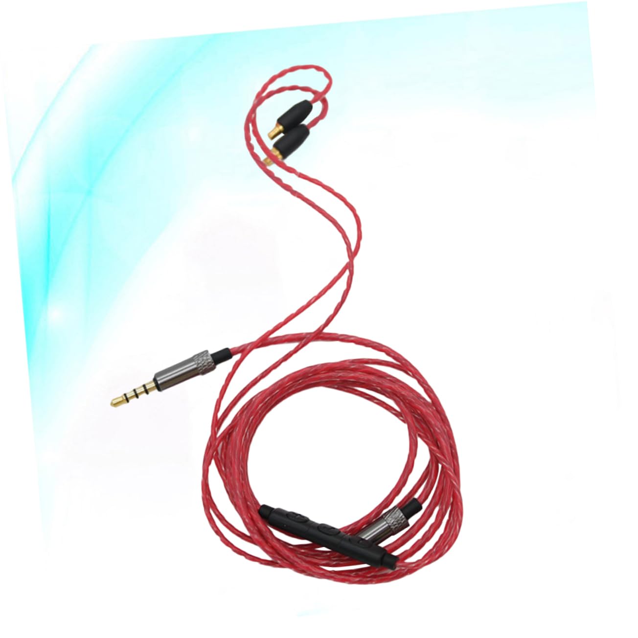 BESTonZON 2 Piezas línea de actualización de auriculares línea de auriculares cable de auriculares Tricolor Cable de actualización rojo