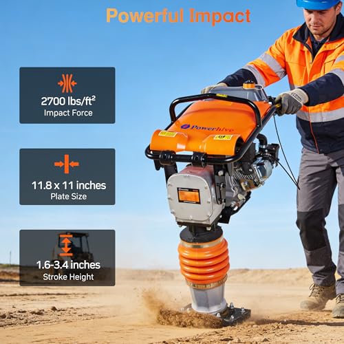 Powerhive 6.5 HP 196cc Compactor