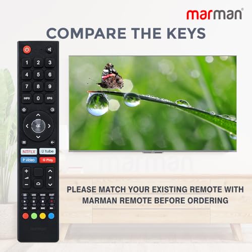 Image of marman Compatible with Nokia Smart Tv Remote Control Suitable for Models 32HDADNVVEE 40FHDADNVVEE 43FHDADNVVEE 43UHDADNVVGE 50UHDADNVVGE 55UHDADNVVGE Non Voice Command with Streaming Apps