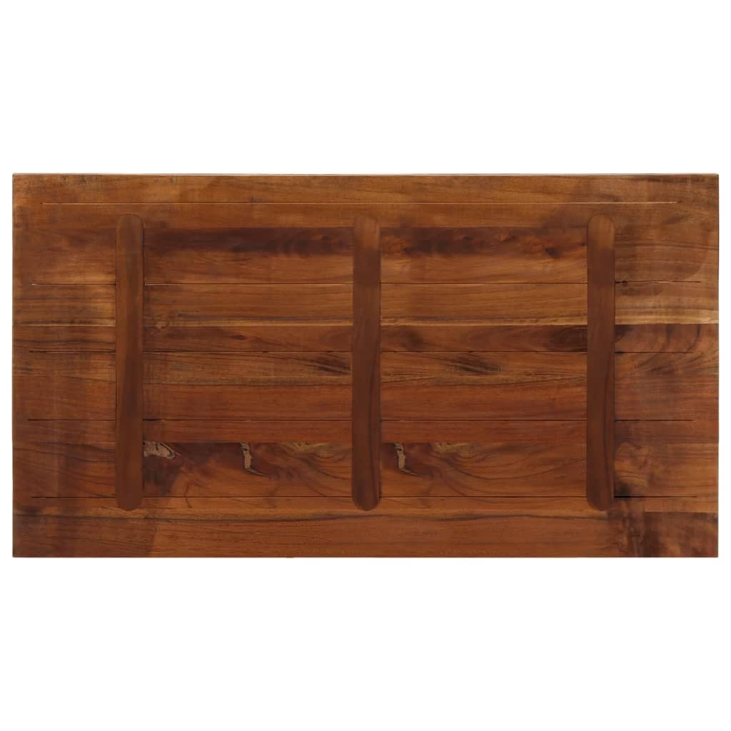 vidaXL Piano Tavolo 120x70x2,5 cm Rettangolare in Massello di Recupero, Piano per Tavolo Rettangolare, Piano Tavolo in Legno, Piano per Tavolo da Pranzo