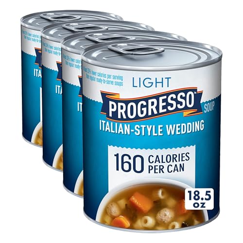 Image of Progresso Light, Italian-Style Wedding Canned Soup, 18.5 oz (Pack of 4)