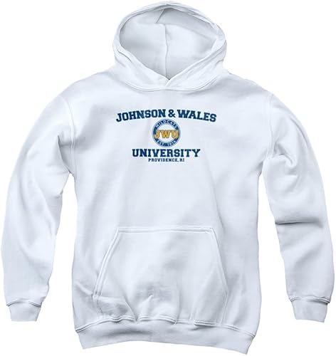 LOGOVISION Johnson & Wales University - Sudadera con capucha con logotipo oficial del círculo para niños y niñas