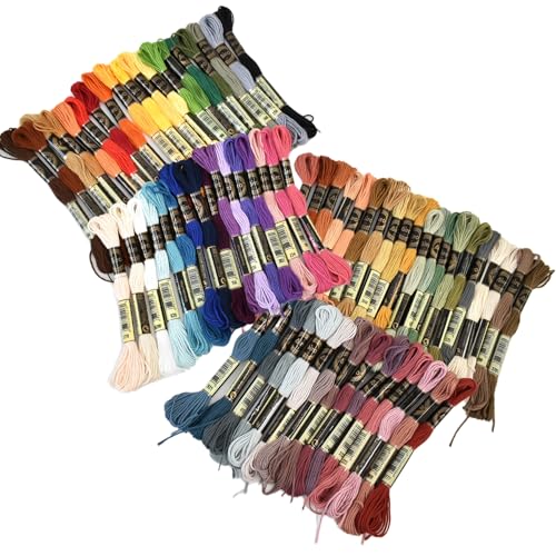 MYmama 25番刺繍糸 8m×35色 アソートセット ポリエステル100% 裁縫 ホビー クラフト 手芸用品 (ミックス70色：ノーマル＆くすみカラー)の商品画像（Amazon）