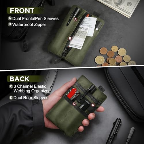 Keymarx EDC Zip Pouch, RFID Blocking Small Gear Holder for Flashlight, Multitool, Pens, Cables & Everyday Carry Essentials by Keymarx - Image 2