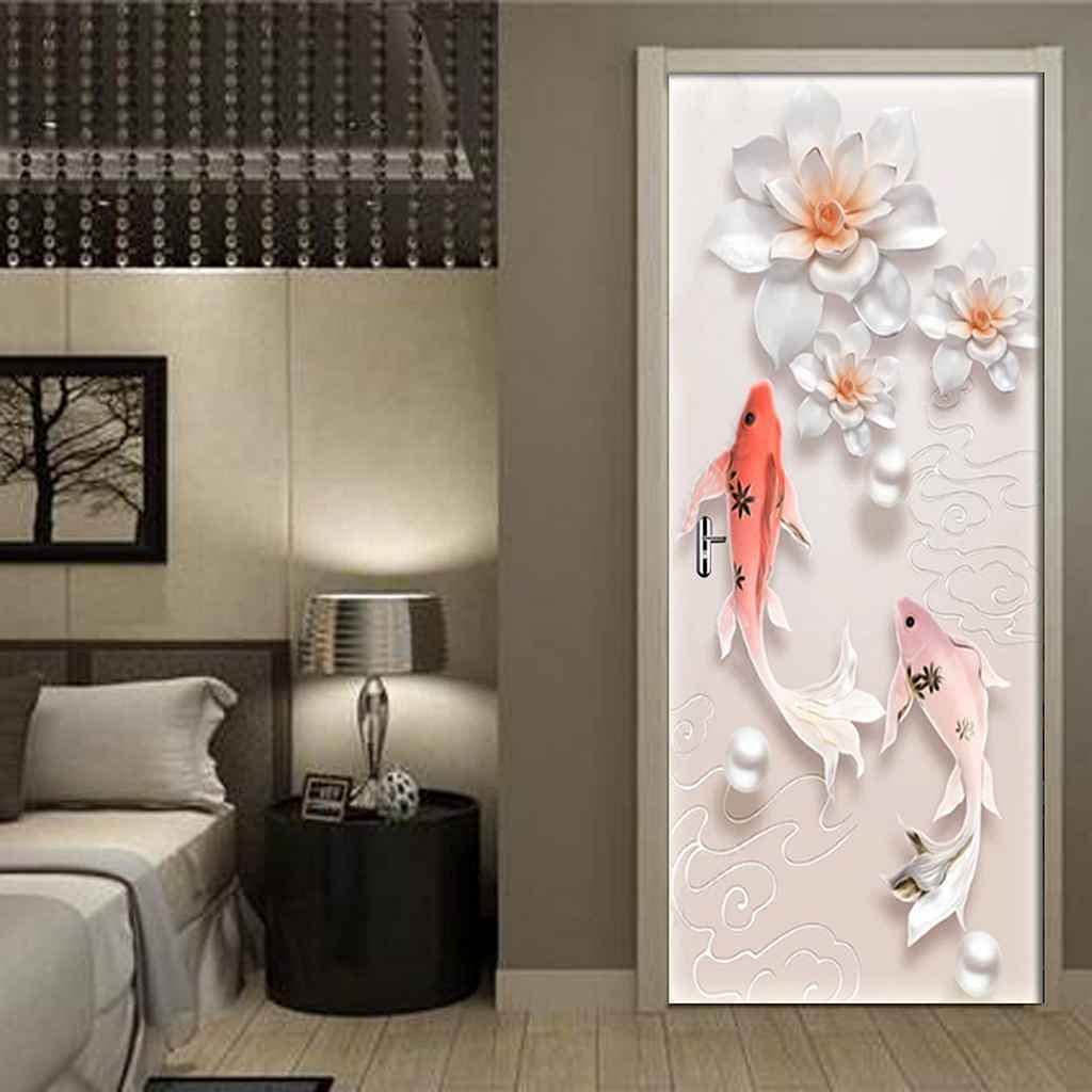 3D Auto-Adhésif Porte Autocollants 73x205 Cm Tonnerre Et