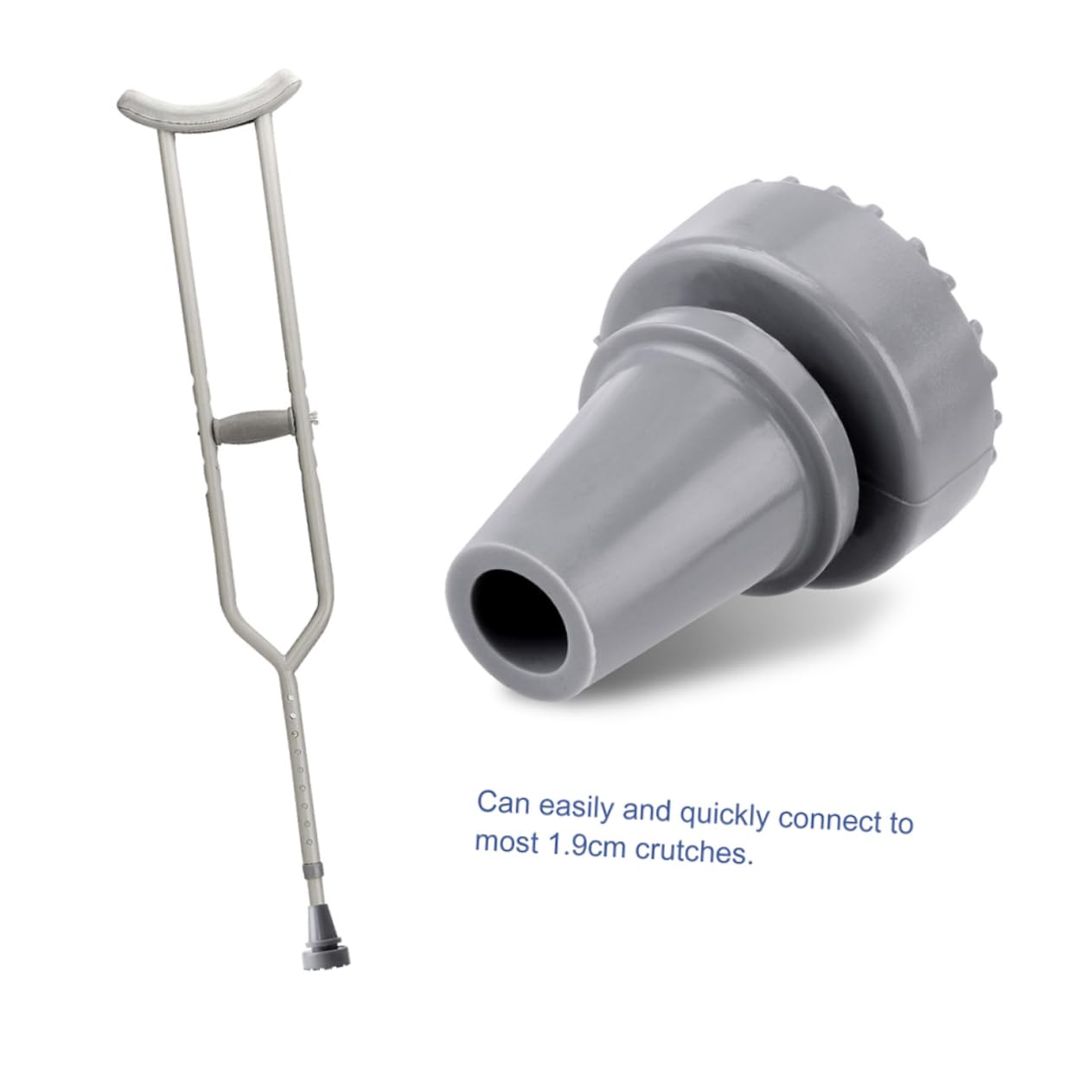 HAPINARY Enhance Your Hiking Experience Pcs Mm Rubber Tips for Crutch Alpenstock Tip Protection Grey