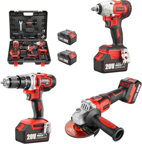 TEENO Kit di utensili 3 pezzi (avvitatore a impulsi senza