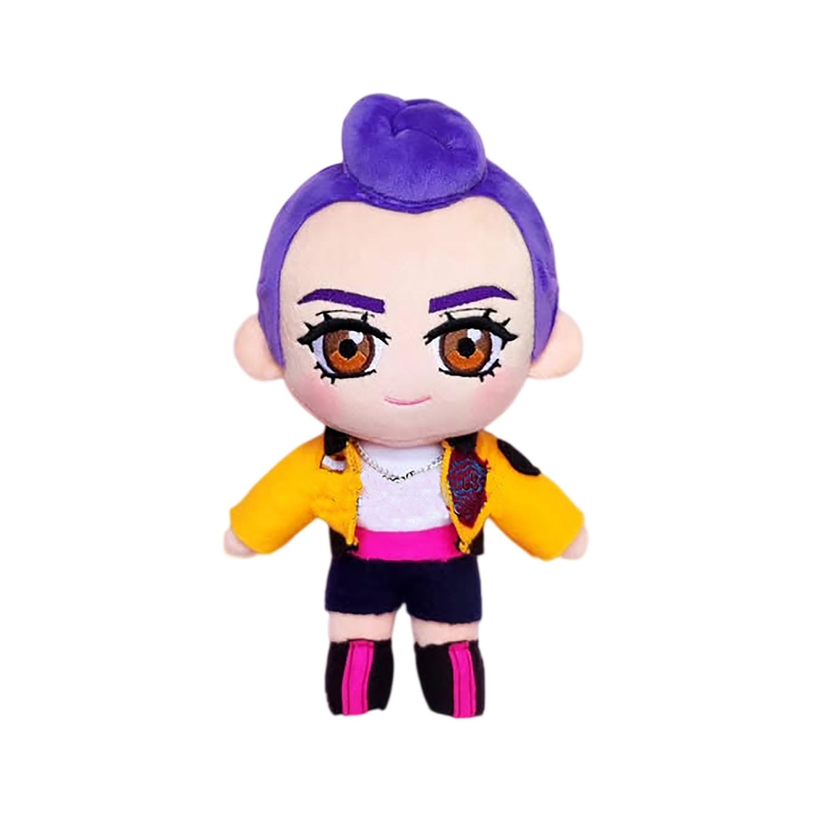 HGWOPGASDKpop Demon Hunters Purple Tiger Plush Toy Cute and Quirky Raccoon Plush Toy Creative Gift for Children B