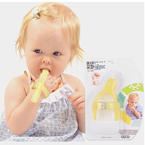Evita la deformación dental con este protector para chupar el pulgar amarillo 5